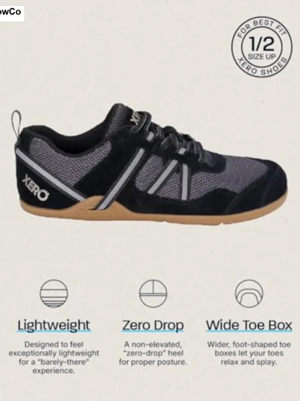 Women's Prio Suede Barefoot Athletic Sneaker Wide Toe Box Zero Drop Running Shoe